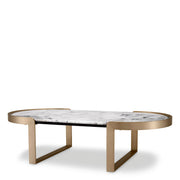 Oval Marble Coffee Table Fabio | Eichholtz Miami