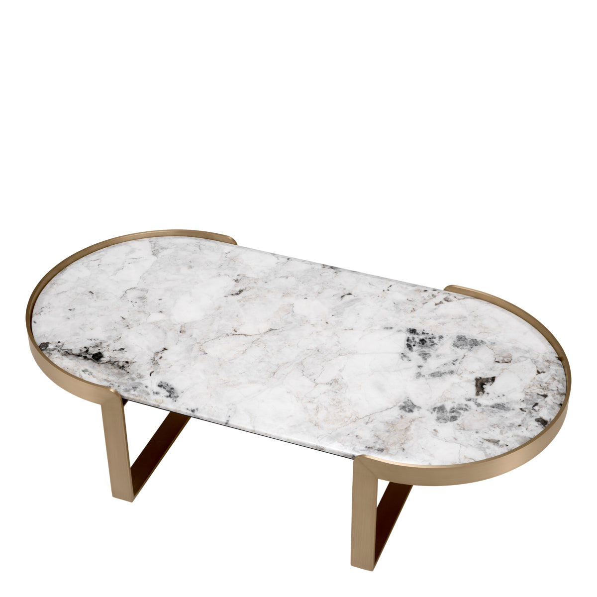 Oval Marble Coffee Table Fabio | Eichholtz Miami