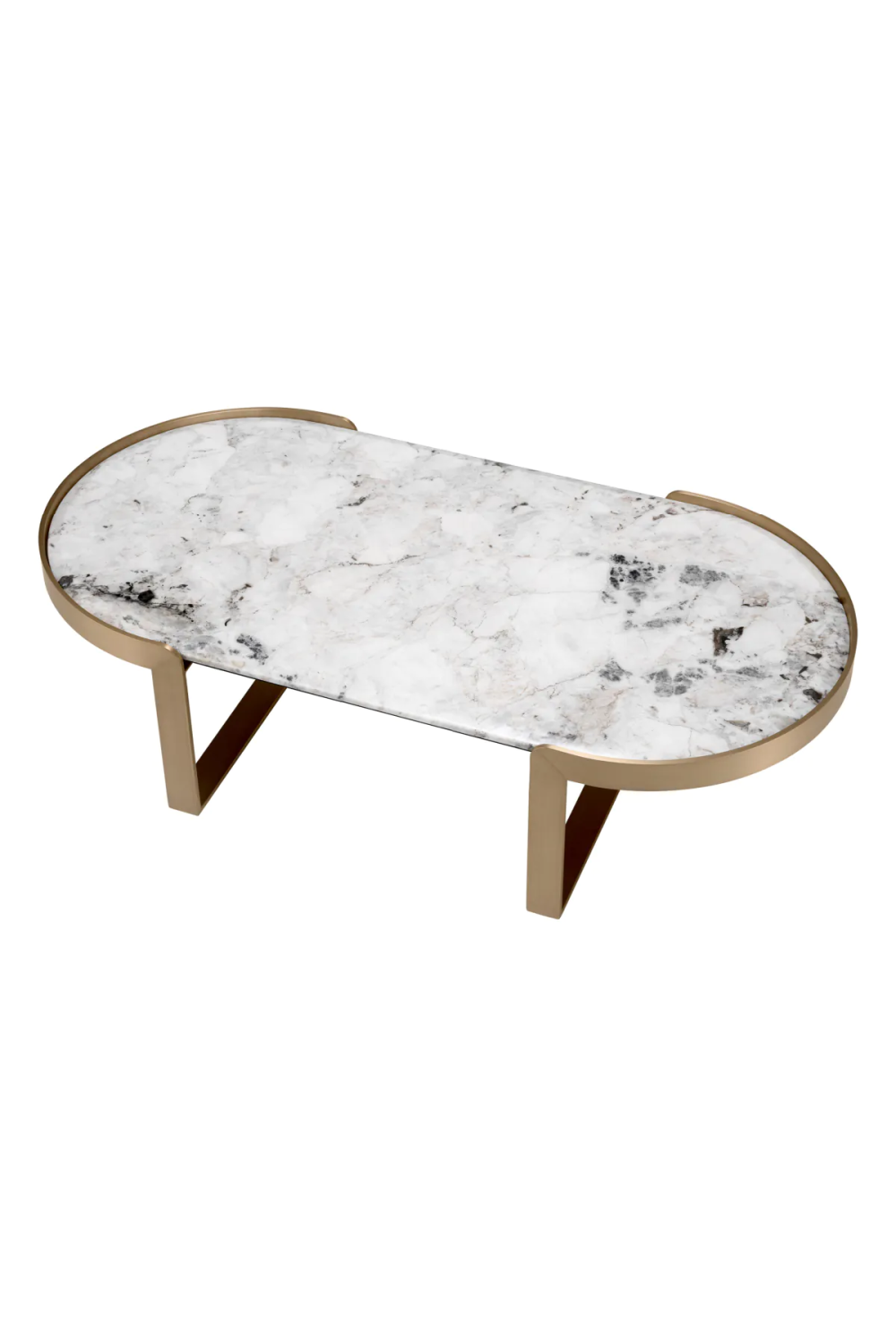 Oval Marble Coffee Table Fabio | Eichholtz Miami