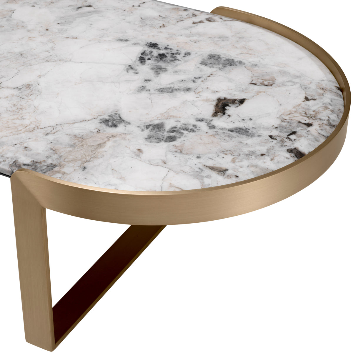 Oval Marble Coffee Table Fabio | Eichholtz Miami