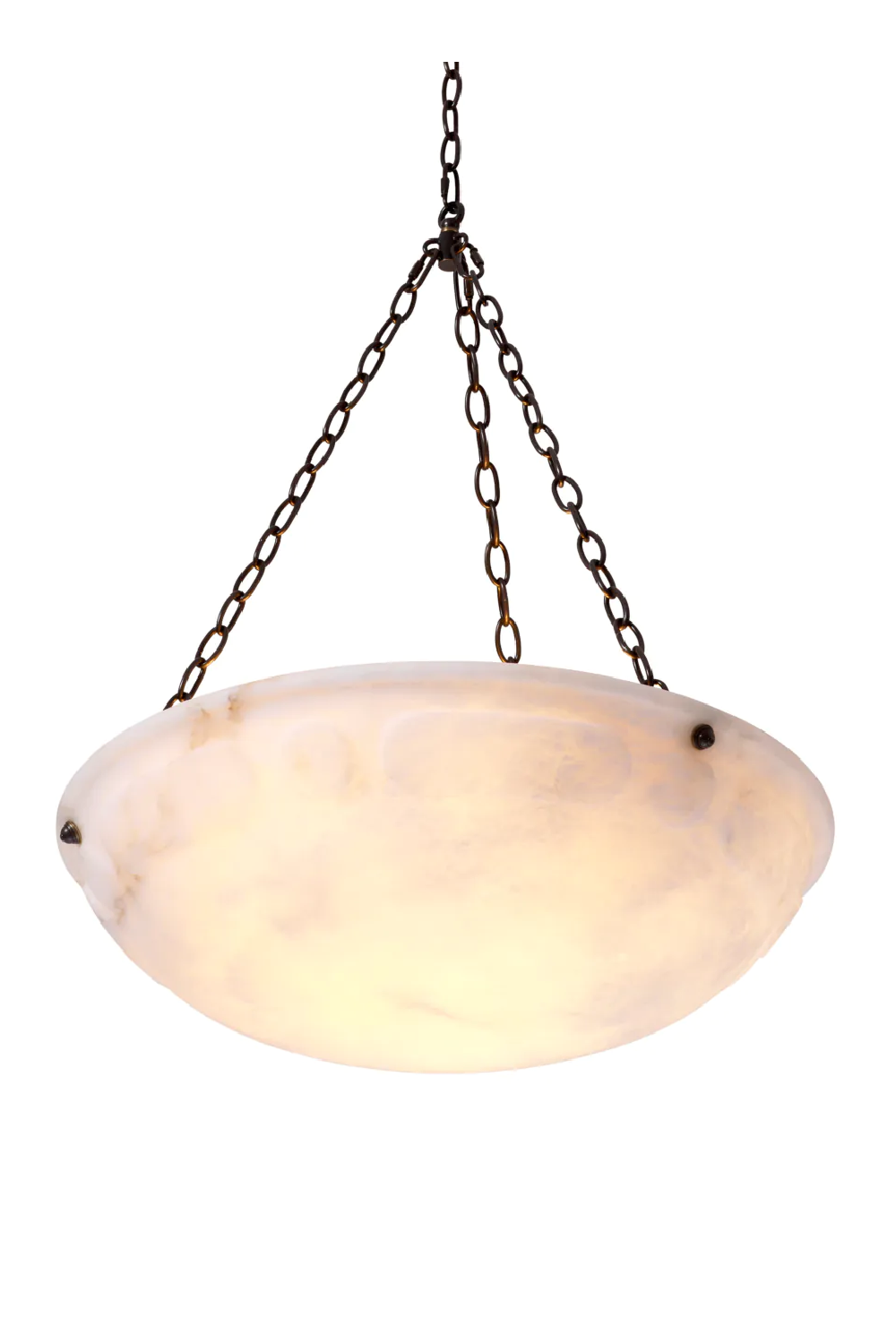 Round Alabaster Hanging Lamp Novara | Eichholtz Miami
