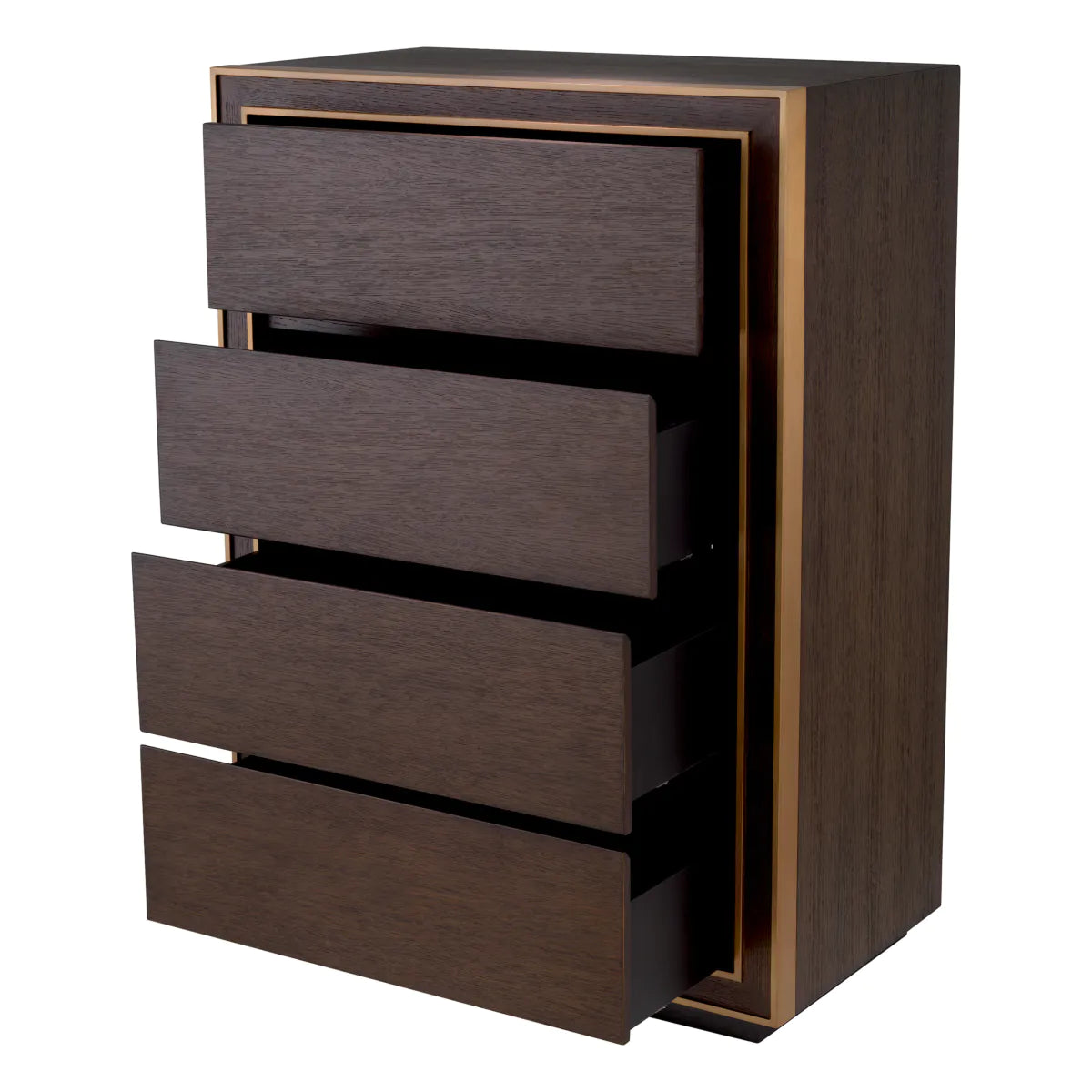 Brown Oak Tall Dresser Camelot | Eichholtz Miami