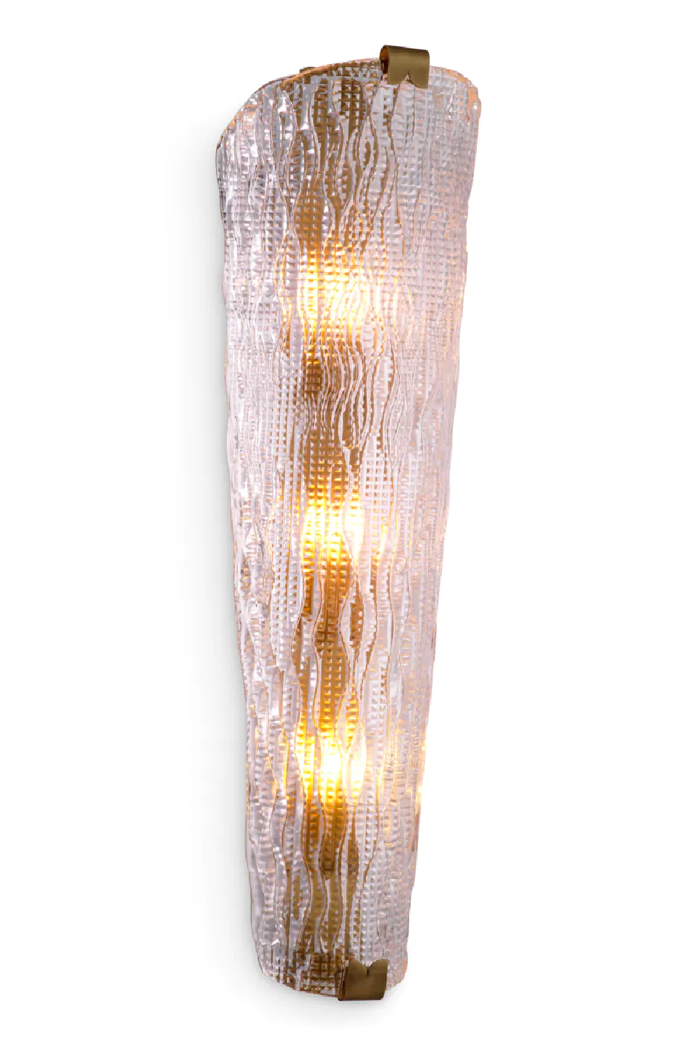 Carved Glass Wall Lamp Todd | Eichholtz Miami