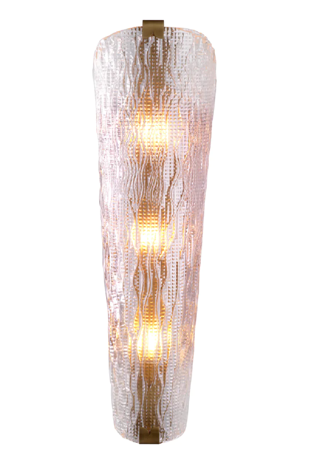 Carved Glass Wall Lamp Todd | Eichholtz Miami