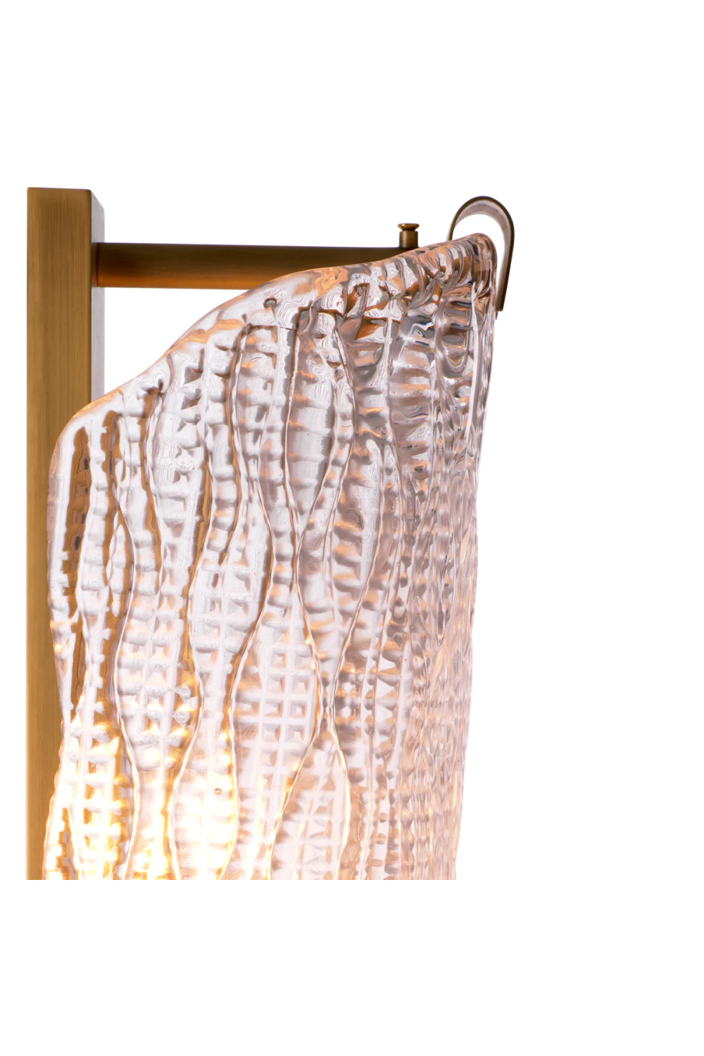 Carved Glass Wall Lamp Todd | Eichholtz Miami