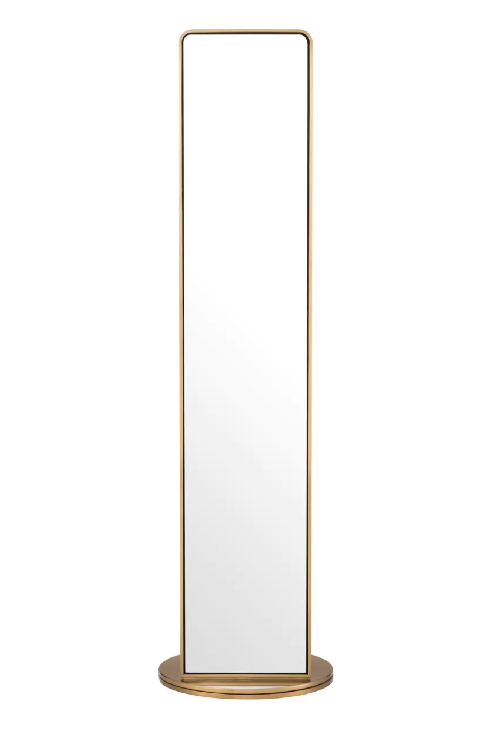 Rotating Floor Mirror with Coatrack Novo | Eichholtz Miami