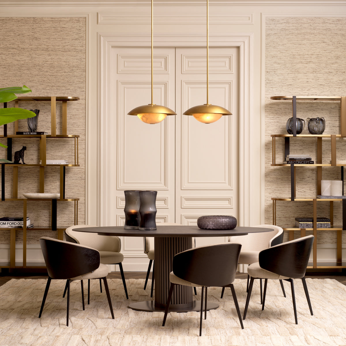 Oval Ceramic Dining Table Volterra | Eichholtz Miami