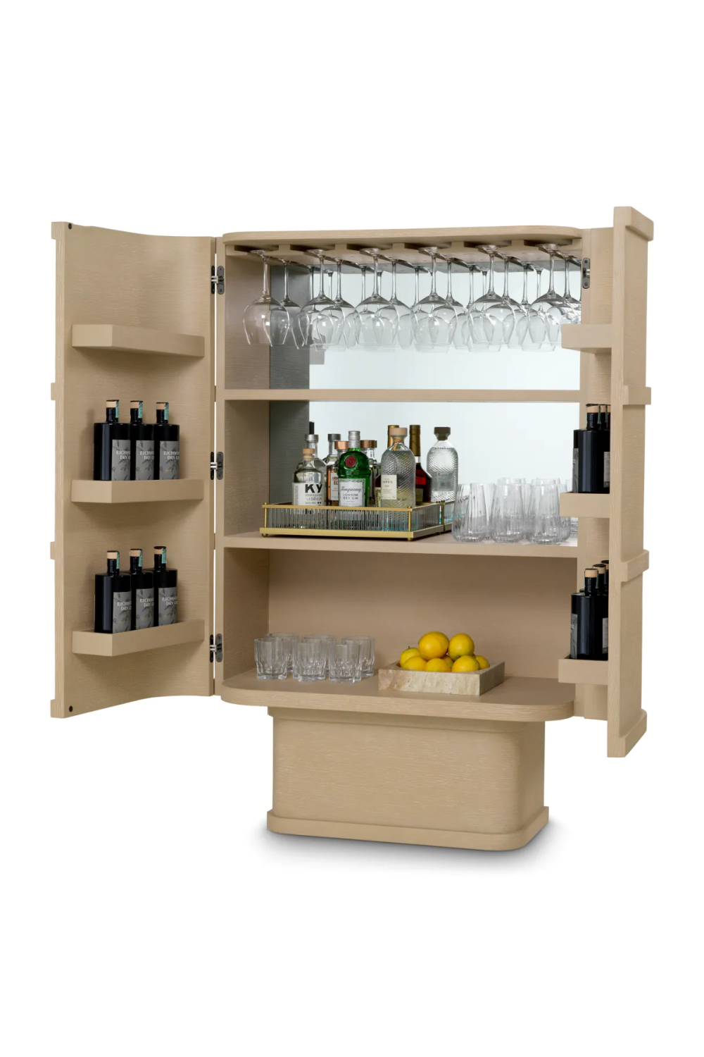 Oak Mirrored Bar Cabinet Cabana | Eichholtz Miami