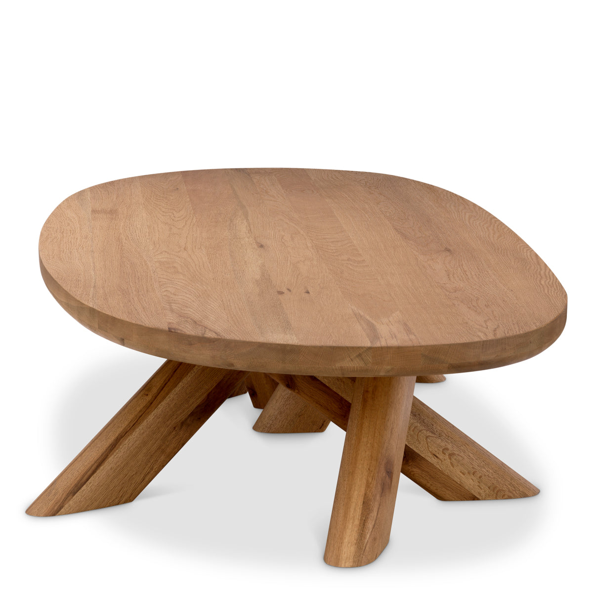 Oval Oak Coffeee Table Bayshore | Eichholtz Miami