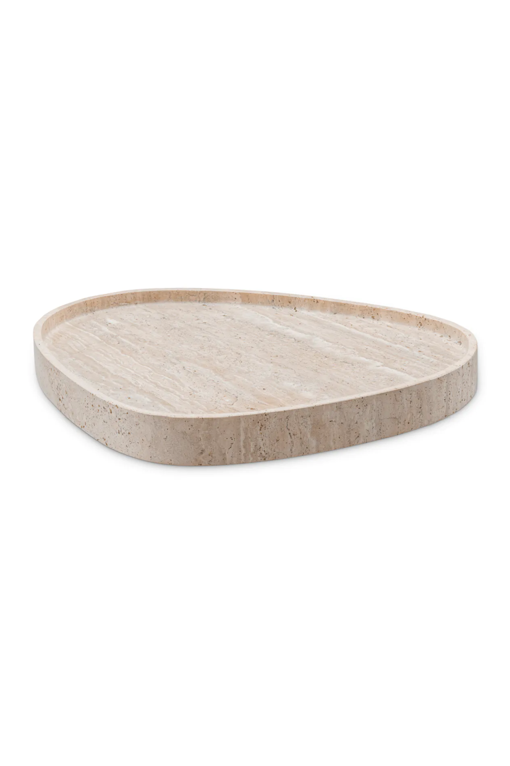 Beige Travertine Tray Arman | Eichholtz Miami