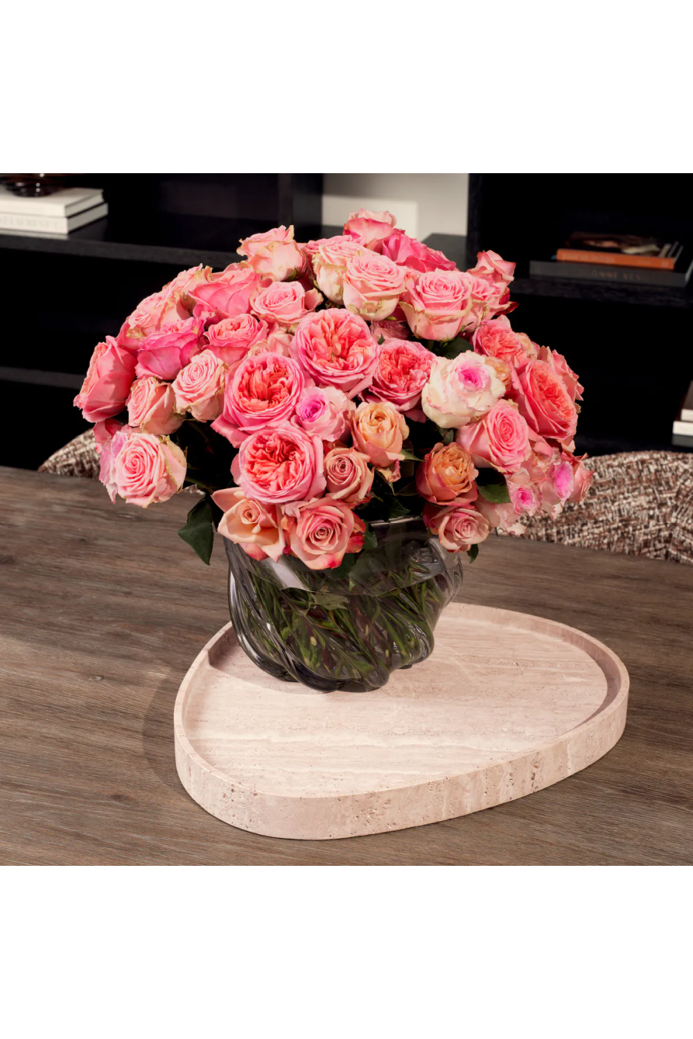 Beige Travertine Tray Arman | Eichholtz Miami