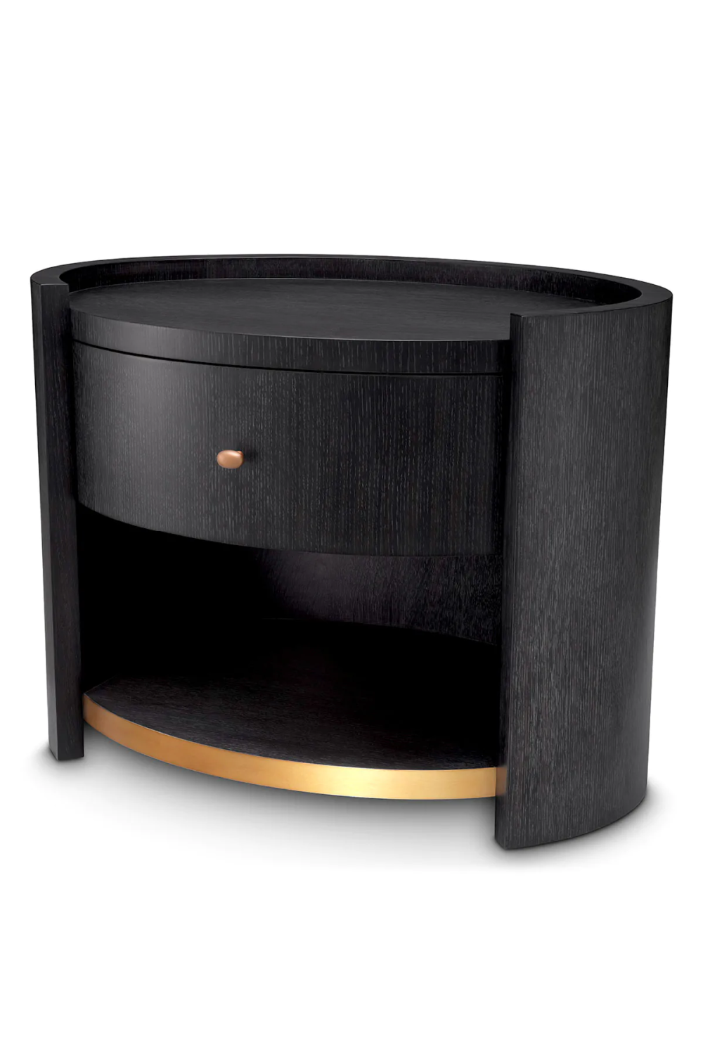Oval Oak Nightstand Rosemberg | Eichholtz Miami