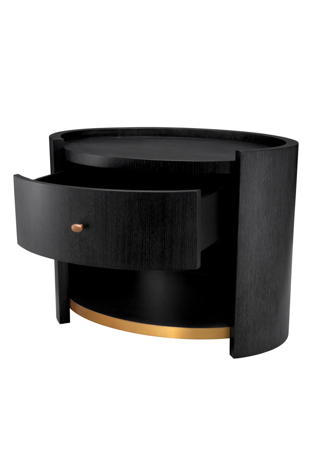 Oval Oak Nightstand Rosemberg | Eichholtz Miami