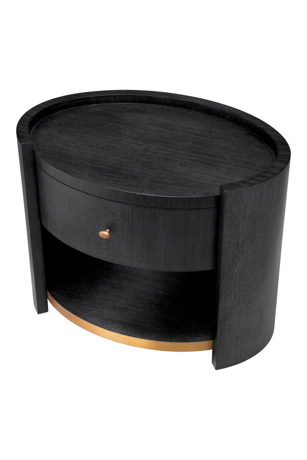 Oval Oak Nightstand Rosemberg | Eichholtz Miami