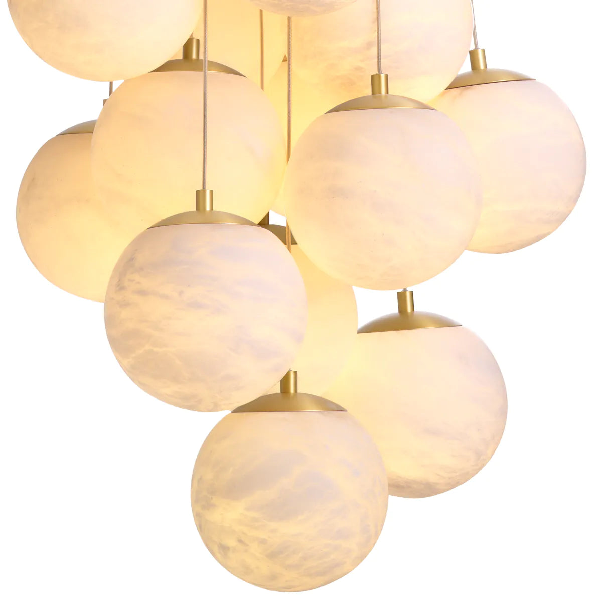 Clustered Alabaster Chandelier Sphinx | Eichholtz Miami