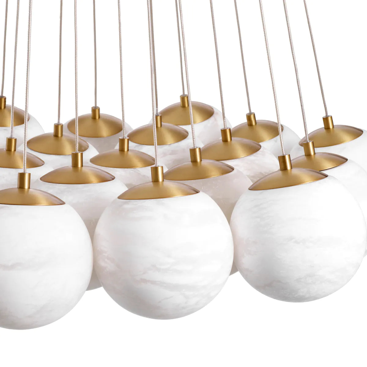 Clustered Alabaster Chandelier Sphinx | Eichholtz Miami