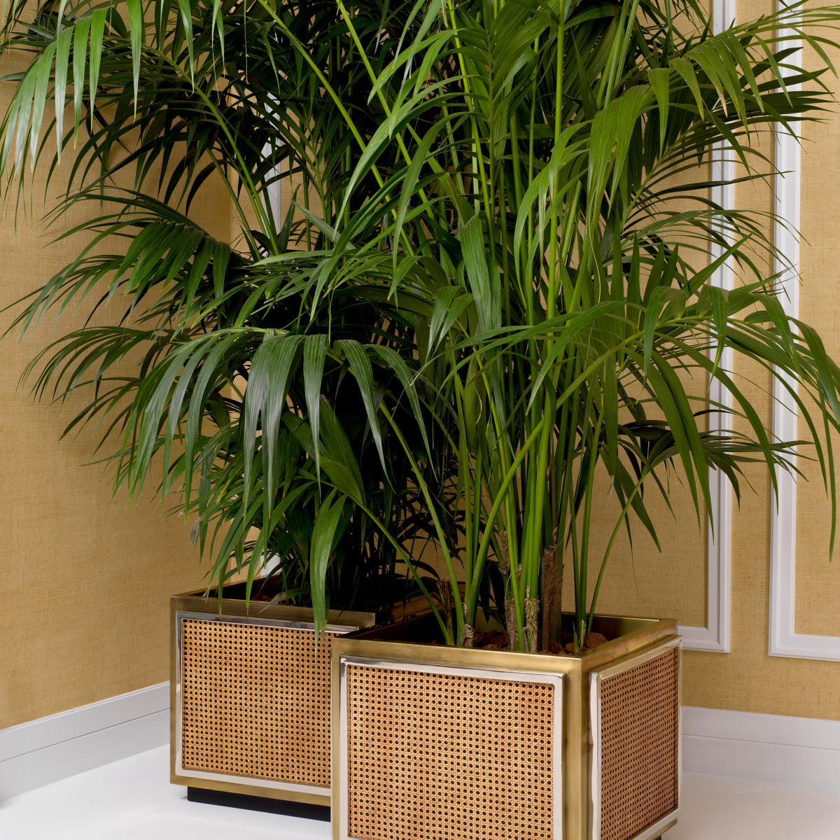 Rattan Cane Planter Tropea | Eichholtz Miami