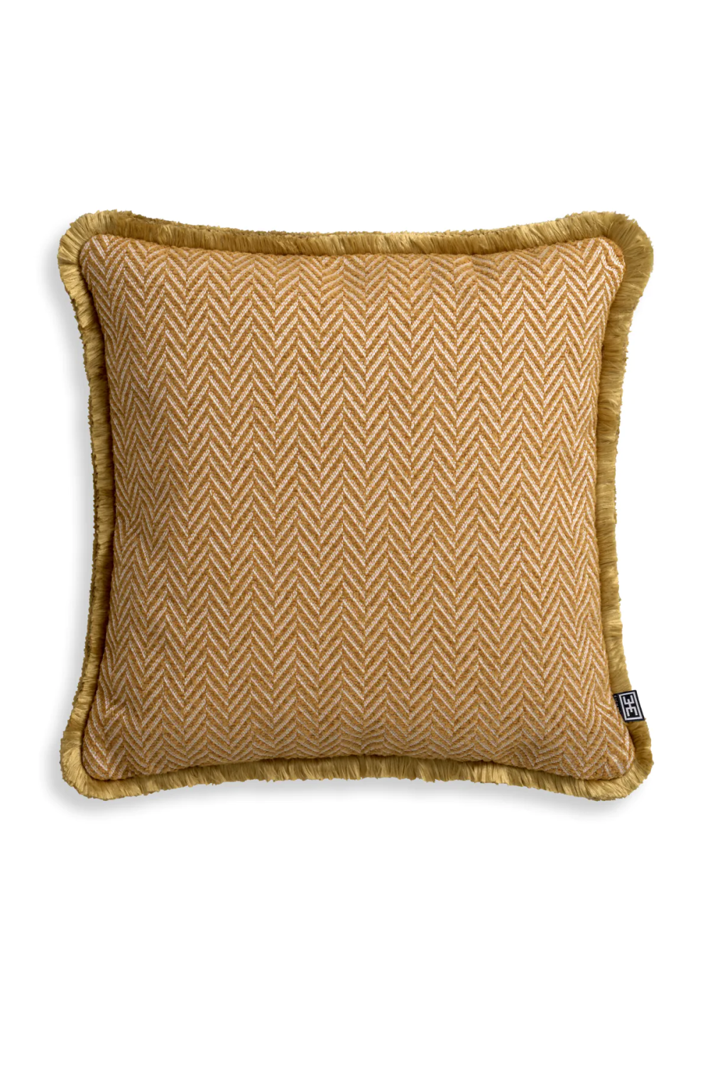 Herringbone Pattern Fringed Cushion S Kauai | Eichholtz Miami