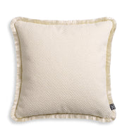 Herringbone Pattern Fringed Cushion S Kauai | Eichholtz Miami
