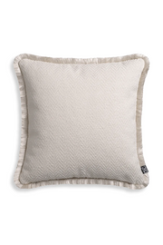 Herringbone Pattern Fringed Cushion S Kauai | Eichholtz Miami