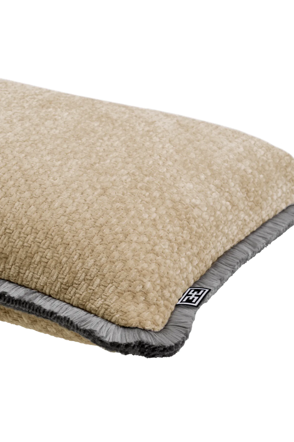 Fringed Minimalist Lumbar Pillow Paia | Eichholtz Miami