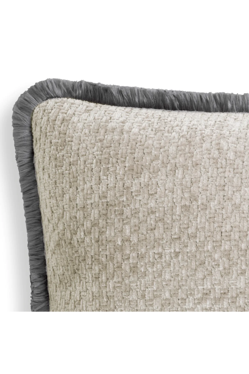 Fringed Minimalist Lumbar Pillow Paia | Eichholtz Miami