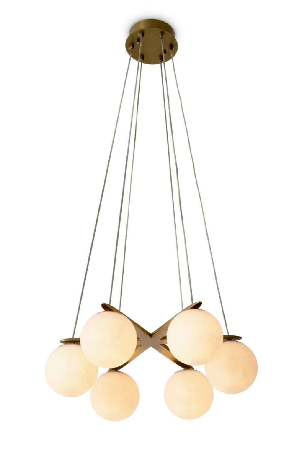 Alabaster Globes Chandelier Morro | Eichholtz Miami