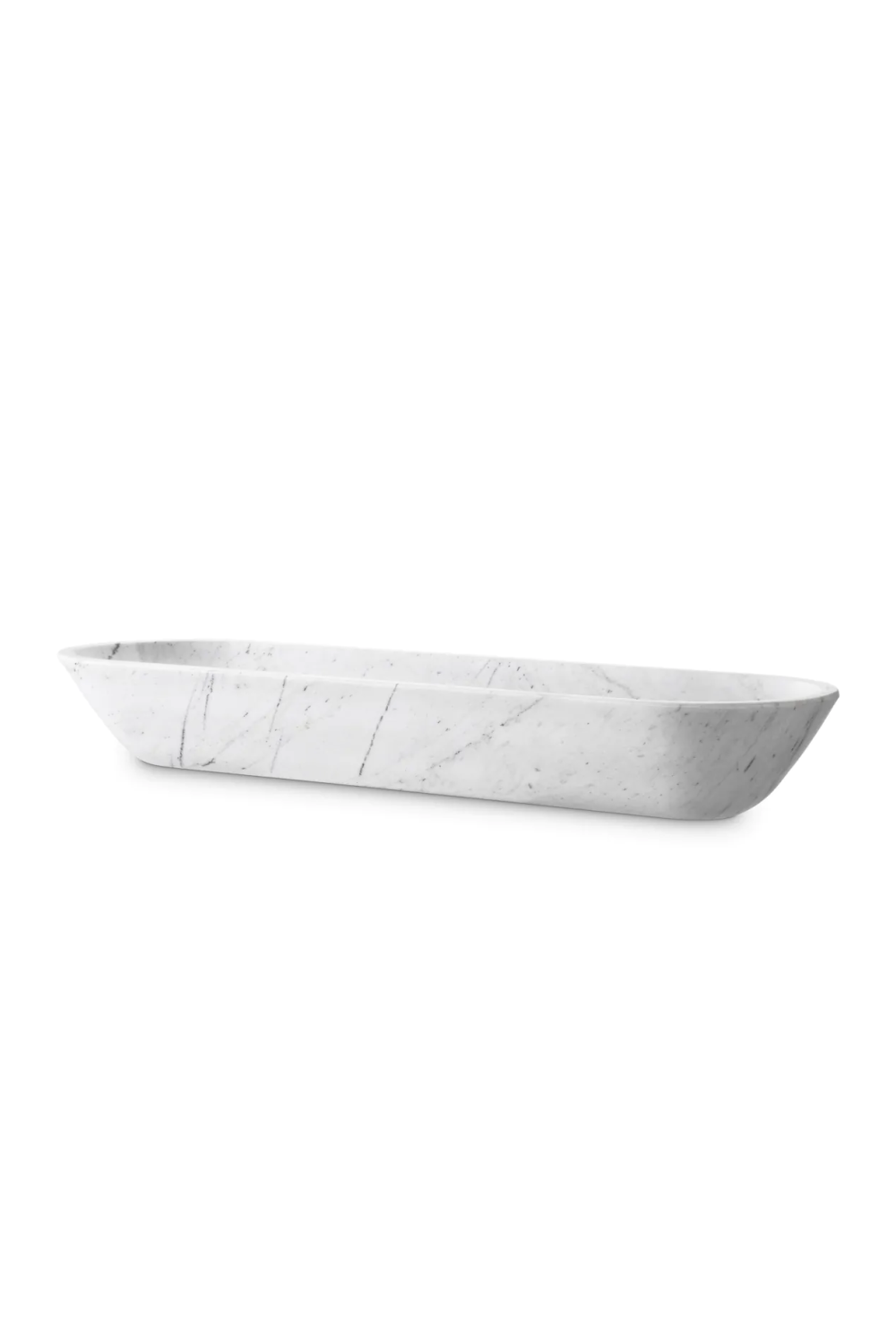 Solid White Marble Bowl Hulton | Eichholtz Miami