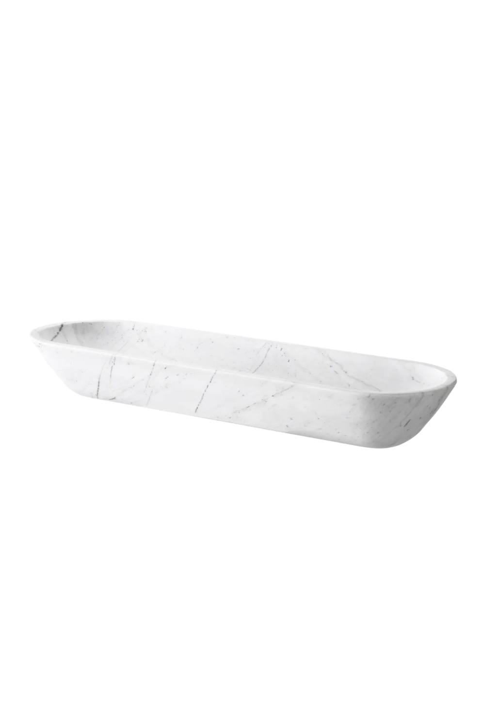 Solid White Marble Bowl Hulton | Eichholtz Miami