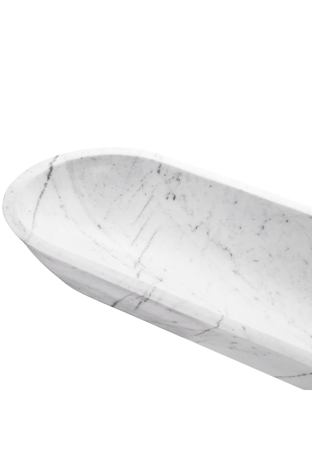 Solid White Marble Bowl Hulton | Eichholtz Miami