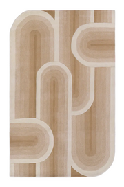 Beige Hand-Tufted Wool Carpet Marsala | Eichholtz Miami