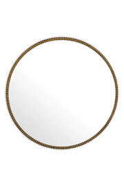Round Vintage Brass Mirror Vezzola | Eichholtz Miami