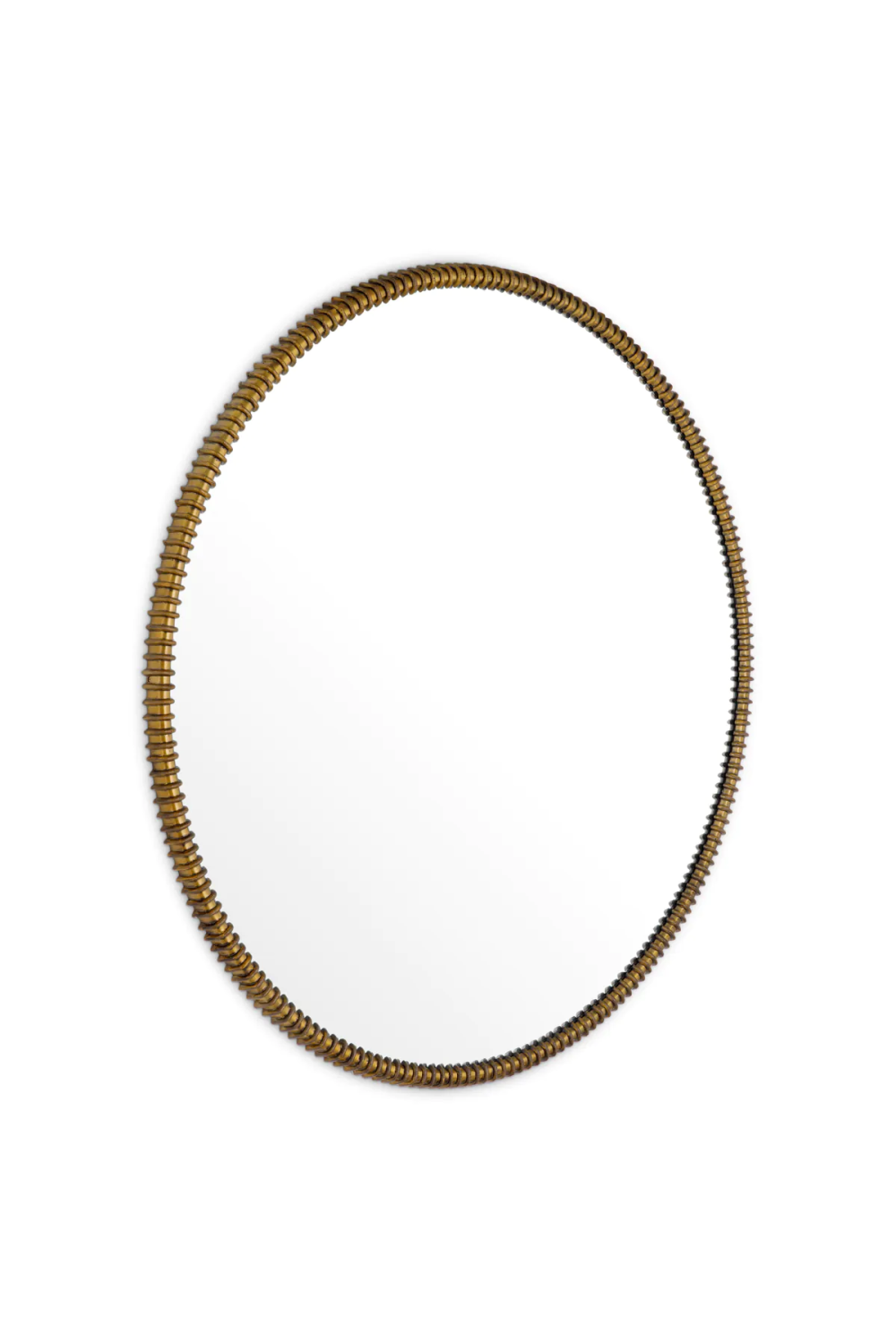 Round Vintage Brass Mirror Vezzola | Eichholtz Miami