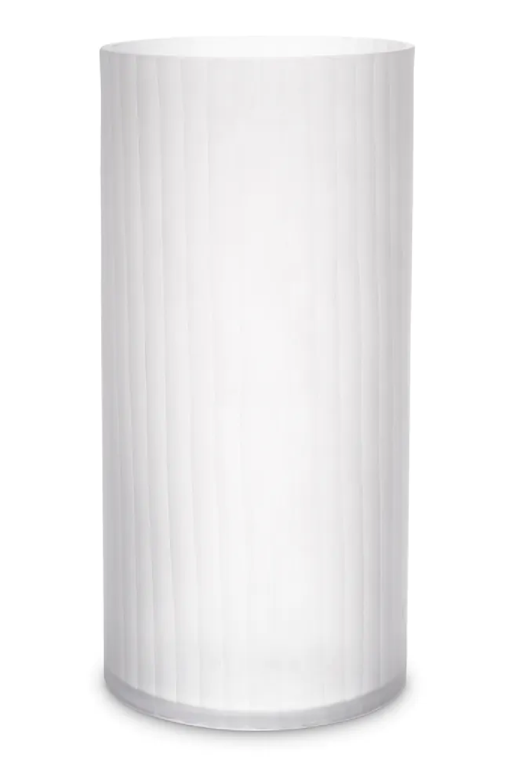 White Frosted Glass Vase Haight | Eichholtz Miami