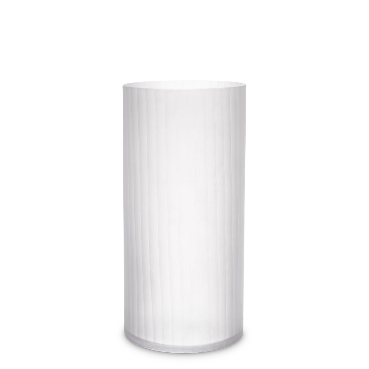 White Frosted Glass Vase Haight | Eichholtz Miami