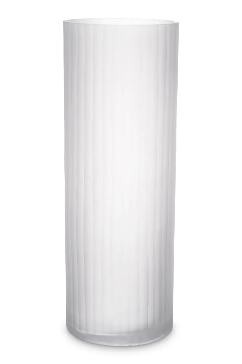 White Frosted Glass Vase Haight | Eichholtz Miami