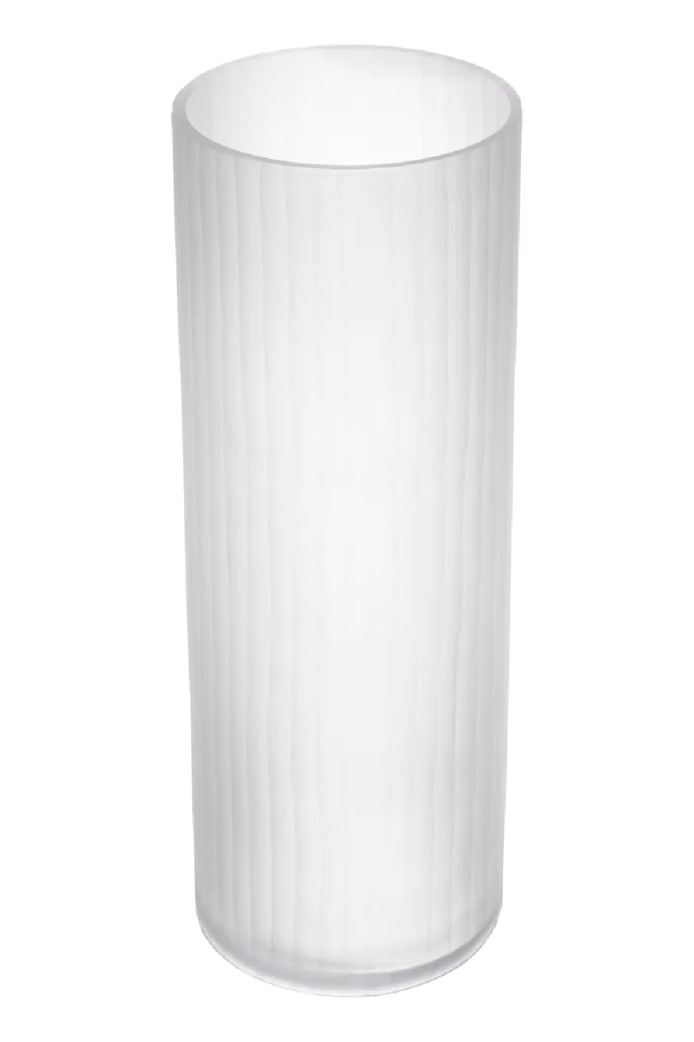 White Frosted Glass Vase Haight | Eichholtz Miami