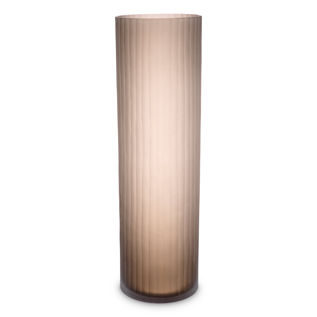 Brown Frosted Glass Vase Haight | Eichholtz Miami