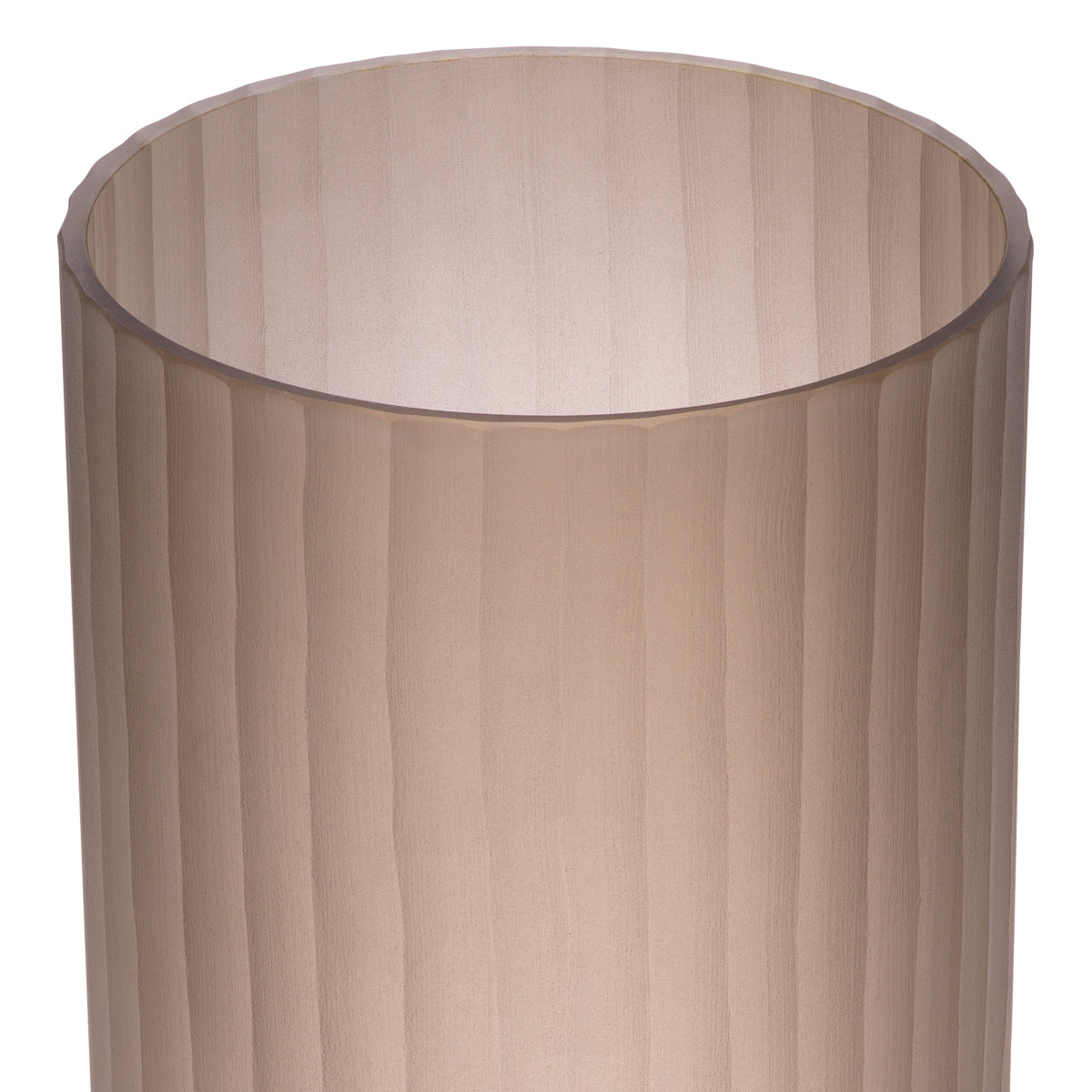 Brown Frosted Glass Vase Haight | Eichholtz Miami
