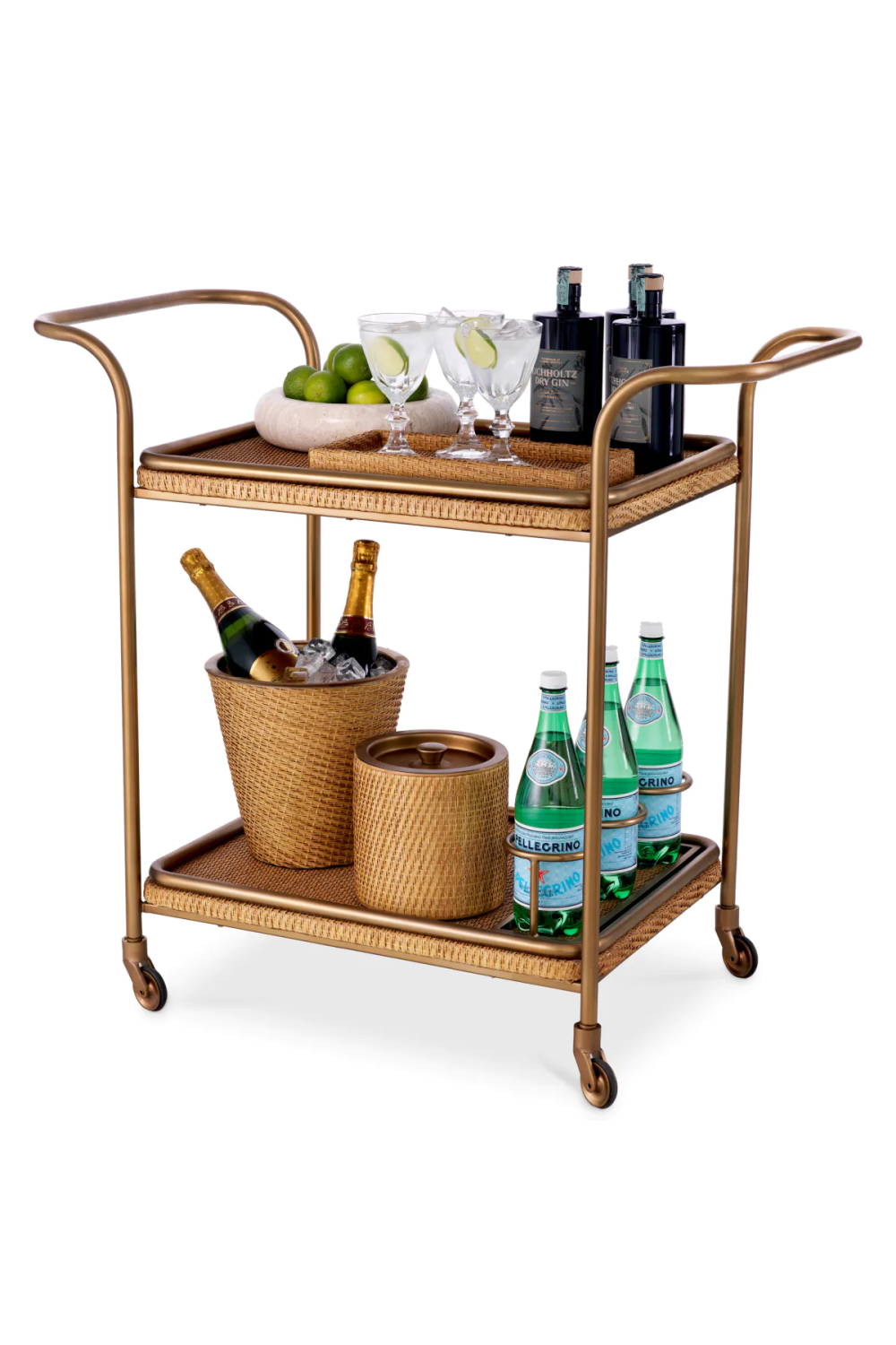 Natural Rattan Trolley Pescara | Eichholtz Miami