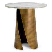 White Marble Side Table Nuova | Eichholtz Miami