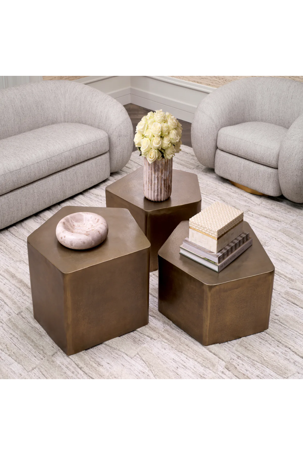 Gold Coffee Table (3) Veenazza | Eichholtz Miami