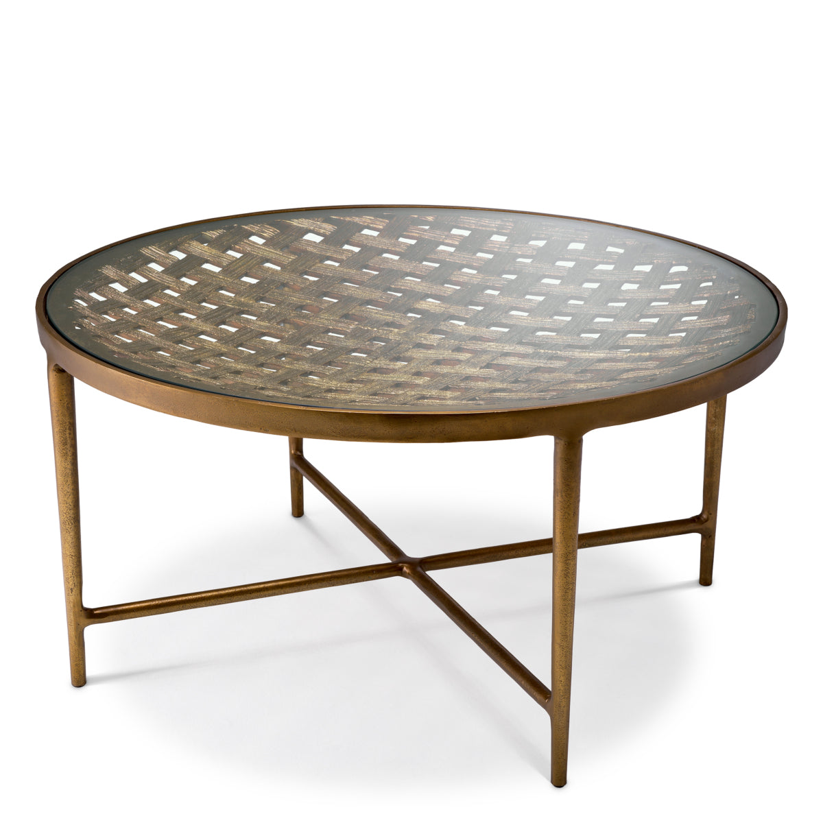 Woven-Patterned Coffee Table Sorrento | Eichholtz Miami