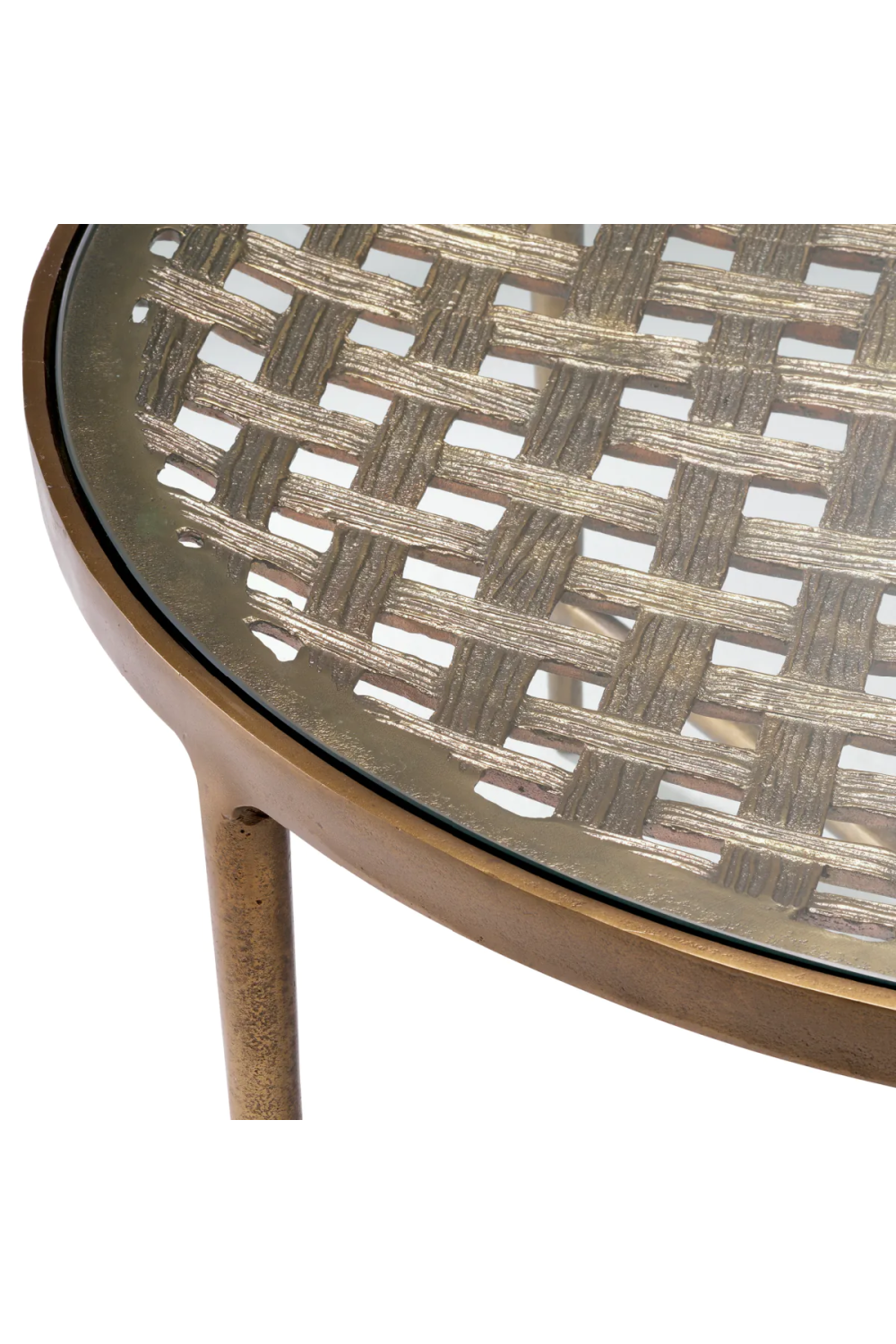 Woven-Patterned Coffee Table Sorrento | Eichholtz Miami