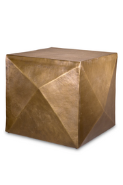 Brass Faceted Side Table Maratea | Eichholtz Miami
