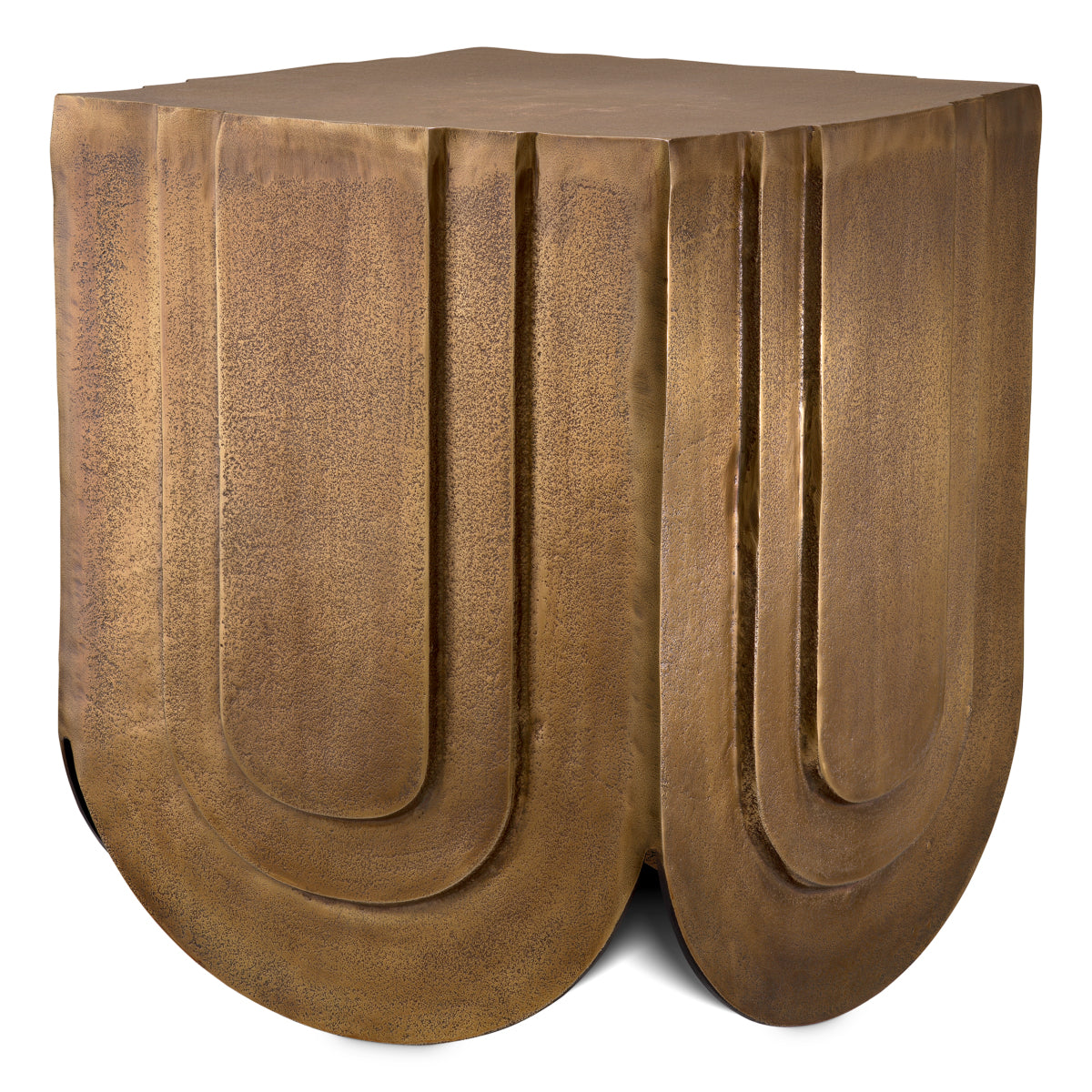 Brass Square Side Table Gubbio | Eichholtz Miami