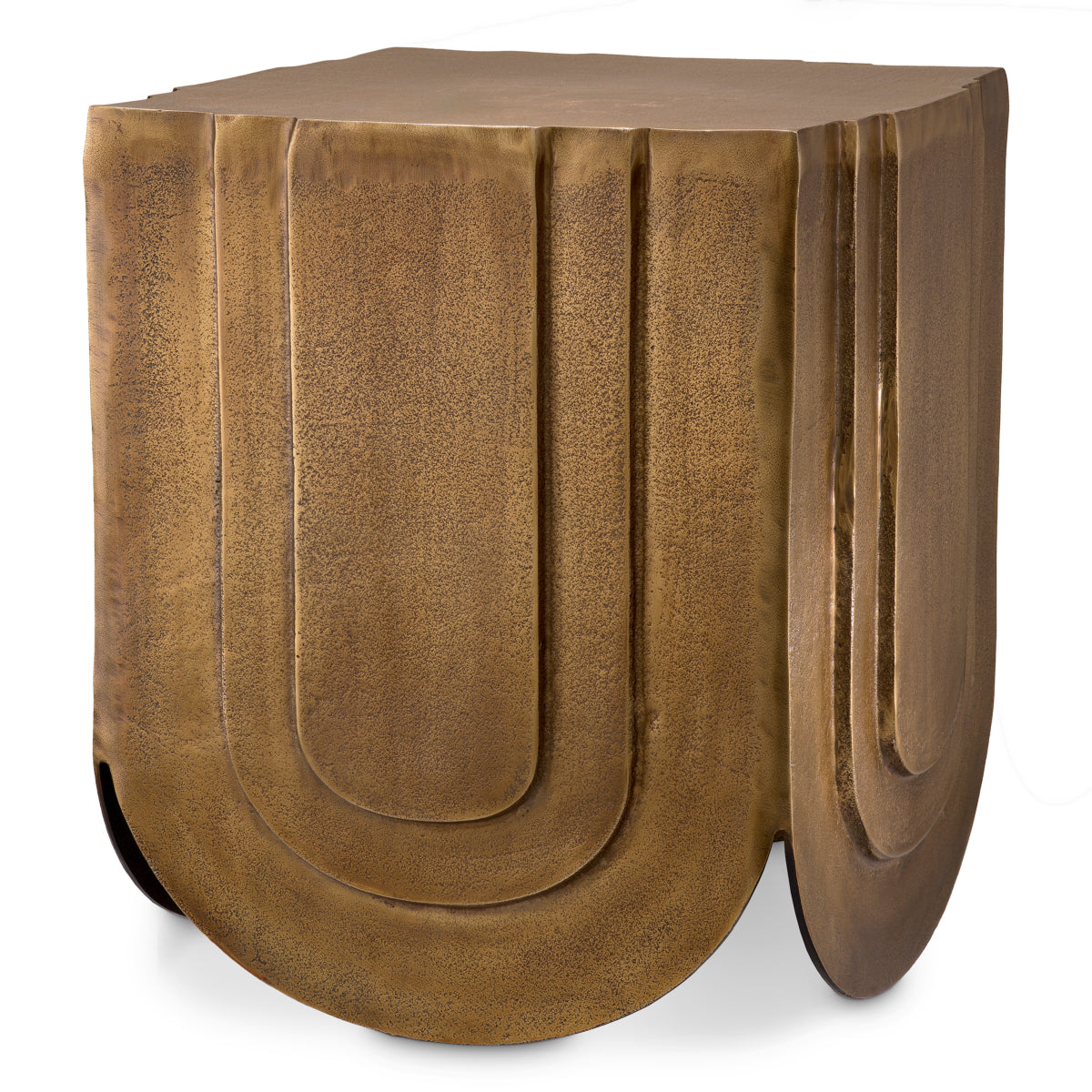 Brass Square Side Table Gubbio | Eichholtz Miami