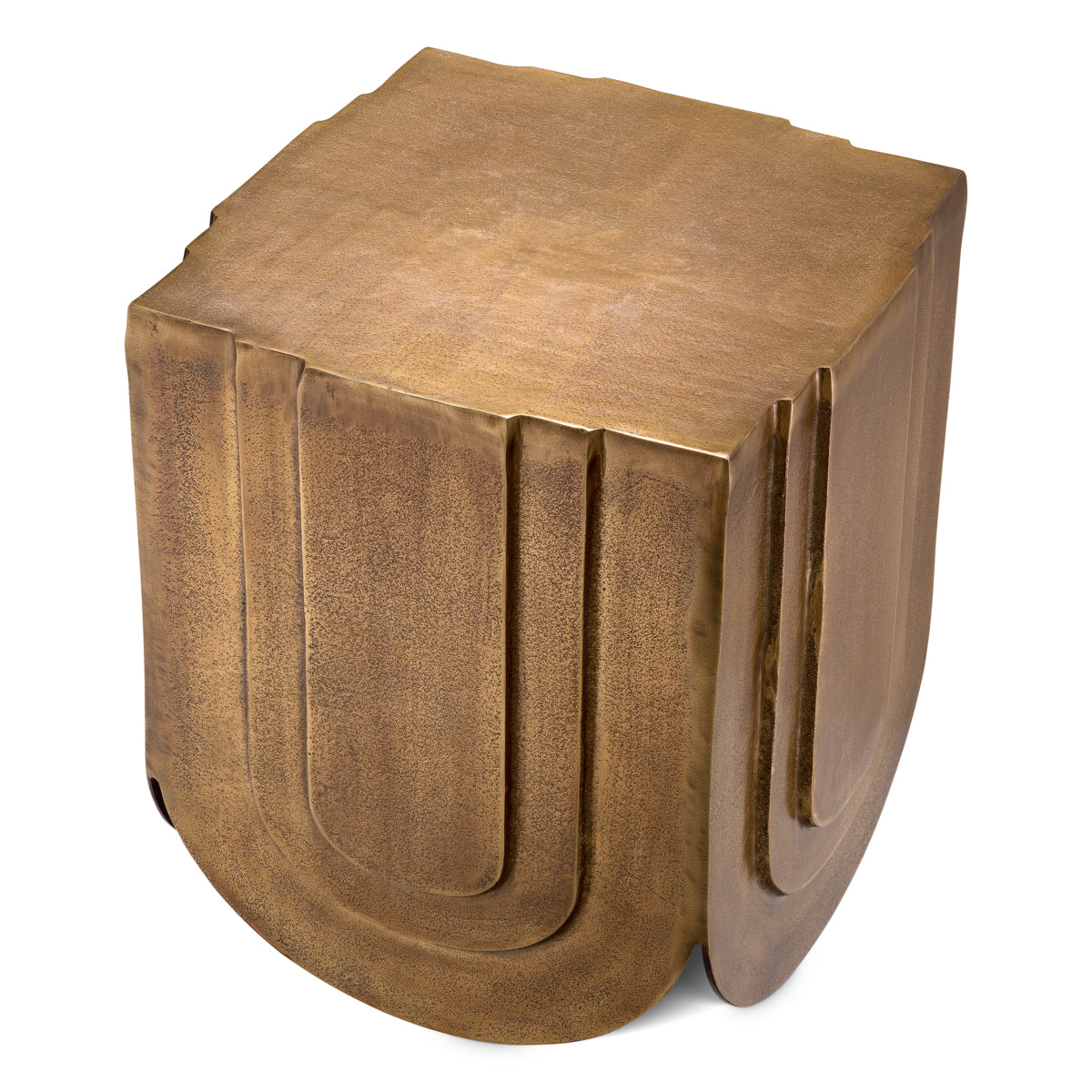 Brass Square Side Table Gubbio | Eichholtz Miami