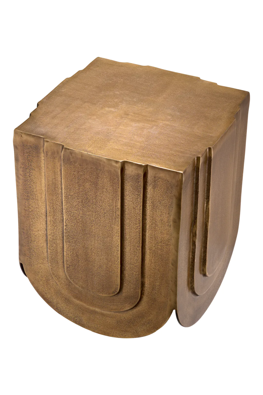 Brass Square Side Table Gubbio | Eichholtz Miami