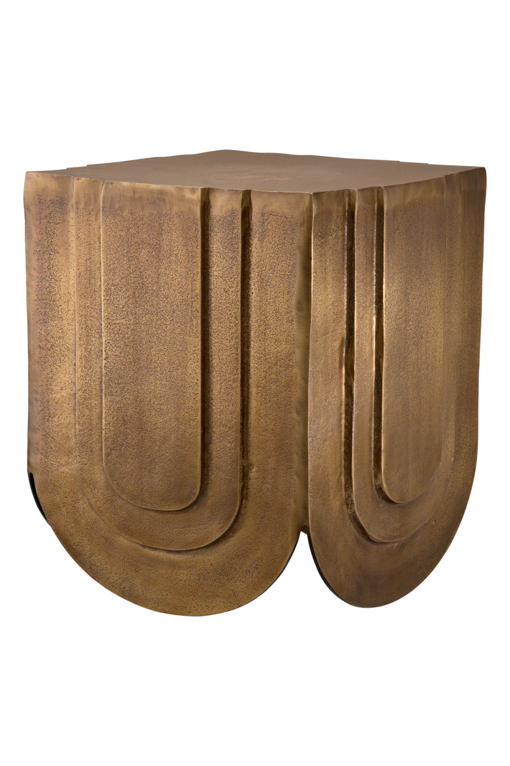 Brass Square Side Table Gubbio | Eichholtz Miami